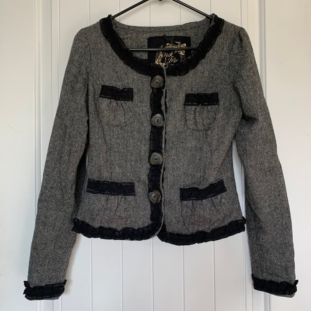 Nick & Mo Boutique Blazer Jacket Black Small